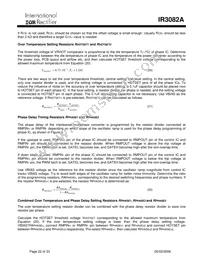 IR3082AMTRPBF Datasheet Page 22