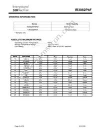 IR3082MTRPBF Datasheet Page 2