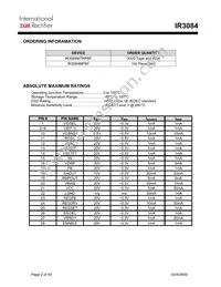 IR3084MTRPBF Datasheet Page 2