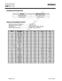 IR3084UMPBF Datasheet Page 3