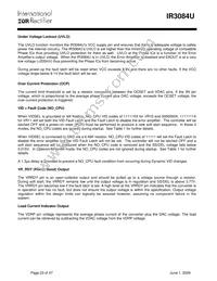 IR3084UMPBF Datasheet Page 23