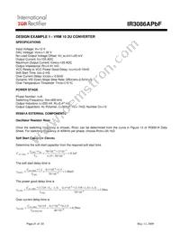 IR3086AMPBF Datasheet Page 21