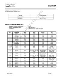 IR3088AMTR Datasheet Page 2