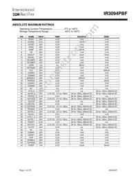 IR3094MPBF Datasheet Page 3