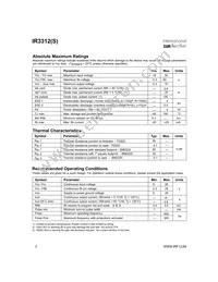 IR3312STRR Datasheet Page 2