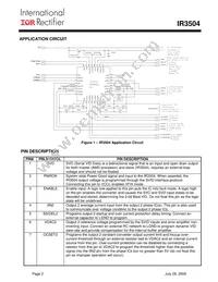 IR3504MTRPBF Datasheet Page 2