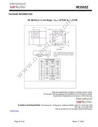 IR3505ZMTRPBF Datasheet Page 20