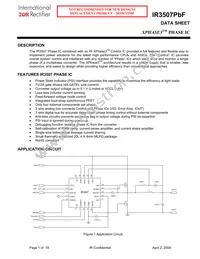 IR3507MTRPBF Datasheet Cover