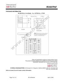 IR3507MTRPBF Datasheet Page 19