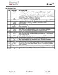 IR3507ZMTRPBF Datasheet Page 6