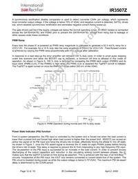 IR3507ZMTRPBF Datasheet Page 12