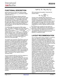 IR3519STRPBF Datasheet Page 7