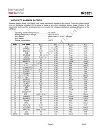 IR3521MTRPBF Datasheet Page 5