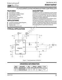 IR3637ASTRPBF Datasheet Cover