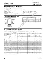 IR3637ASTRPBF Datasheet Page 2