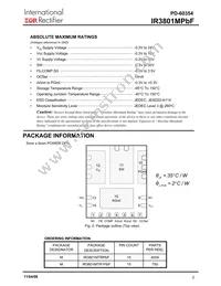 IR3801MTR1PBF Datasheet Page 2