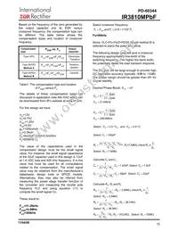 IR3810MTR1PBF Datasheet Page 15