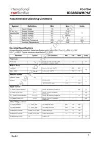 IR3856WMTRPBF Datasheet Page 5