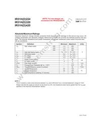 IR51HD420 Datasheet Page 2