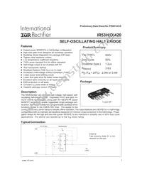 IR53HD420-P2 Datasheet Cover