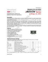 IRAM109-015SD Datasheet Cover