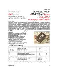 IRAM136-1060B Datasheet Cover