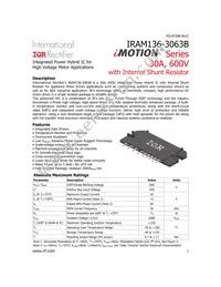 IRAM136-3063B2 Datasheet Cover