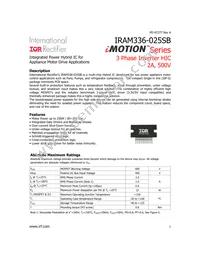 IRAM336-025SB3 Datasheet Cover