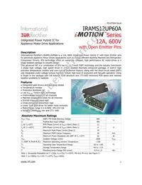 IRAMS12UP60A-2 Datasheet Cover
