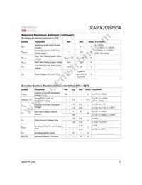 IRAMX20UP60A-2 Datasheet Page 3