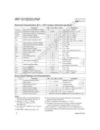 IRF1010ESTRLPBF Datasheet Page 2