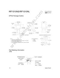 IRF1010NSTRR Datasheet Page 8