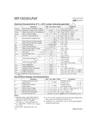 IRF1503SPBF Datasheet Page 2
