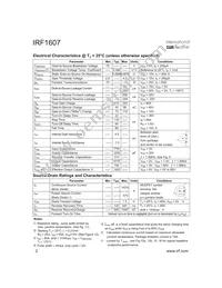 IRF1607 Datasheet Page 2
