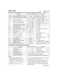 IRF1704 Datasheet Page 2