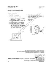 IRF2804STRR7PP Datasheet Page 10