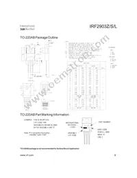 IRF2903ZSTRLP Datasheet Page 9