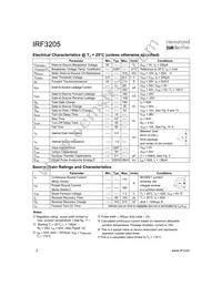IRF3205PBF Datasheet Page 2