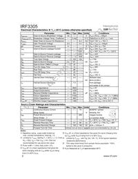 IRF3305 Datasheet Page 2