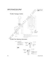 IRF3704ZCSTRLP Datasheet Page 10