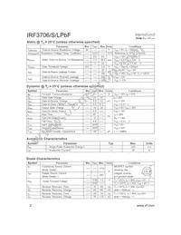 IRF3706STRLPBF Datasheet Page 2