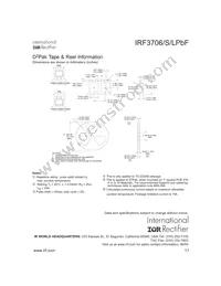 IRF3706STRLPBF Datasheet Page 11