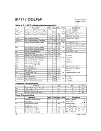 IRF3711ZSTRLPBF Datasheet Page 2