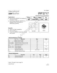 IRF3717 Datasheet Cover