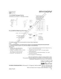 IRF4104GPBF Datasheet Page 9