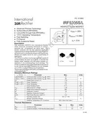 IRF5305L Datasheet Cover