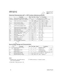 IRF5810TR Datasheet Page 2