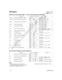 IRF5851TR Datasheet Page 2