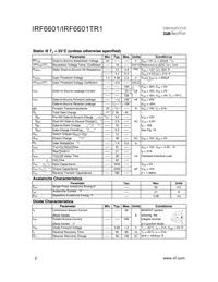 IRF6601 Datasheet Page 2