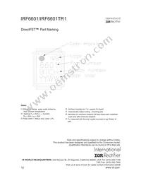 IRF6601 Datasheet Page 12